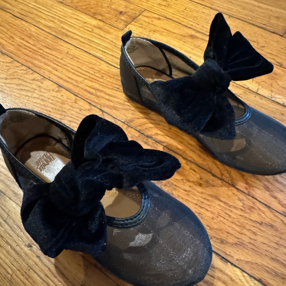Kids Black Bow Shoes H&M